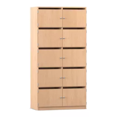 Schuhschrank, Schuhcontainer, Holzschrank, Kombinationsfach, Stellwand