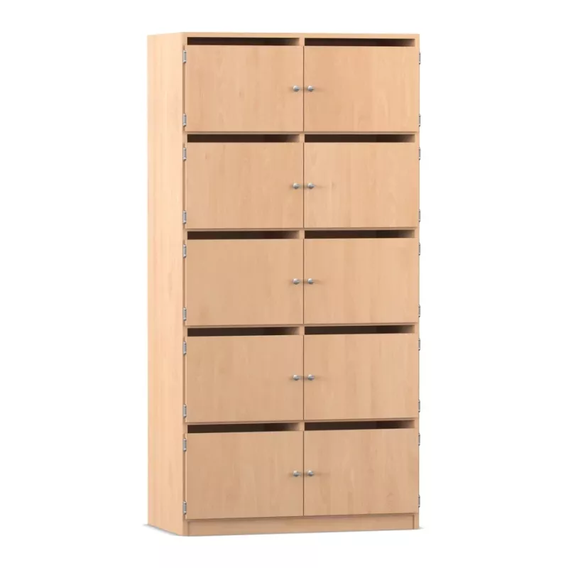 Schuhschrank, Schuhcontainer, Holzschrank, Kombinationsfach, Stellwand