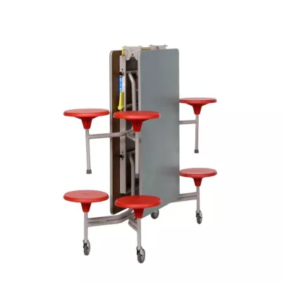 Roll-Klapptisch-Sitz-Kombination, 8 Sitze, rechteckig
