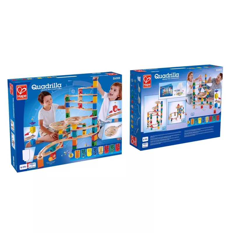 Kugelbahn, Bausteine, Holzbahn, Konstruktionsset, Spielzeugset