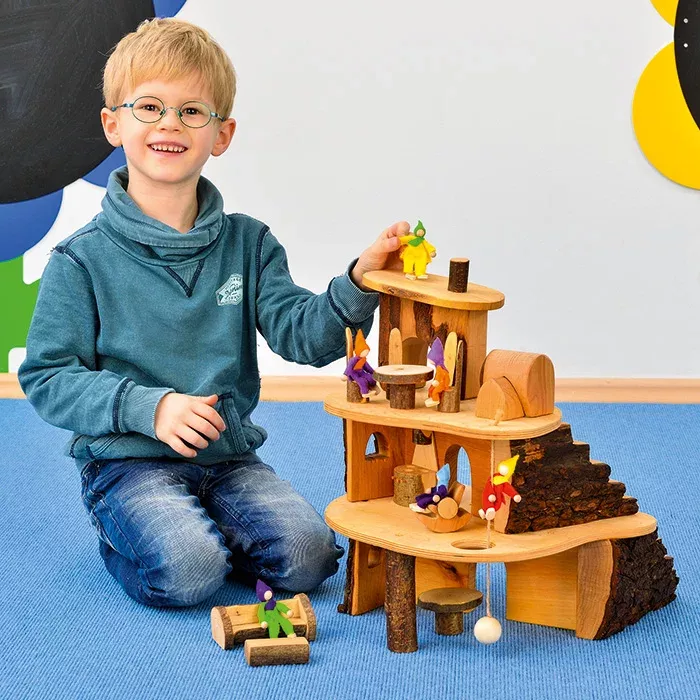 Holzspielzeug, Klemmbausteine, Naturholz, Kinderzimmer, Holzfiguren