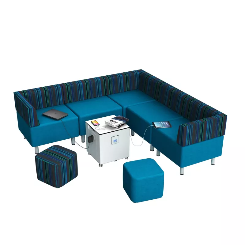 Sofa, Lounge-Sofa, Ecksofa, Sitzgruppe, Pouf