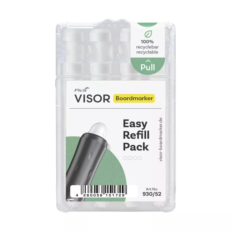 Boardmarker, Easy refill, Marker pen, Refill pack, Plastic case
