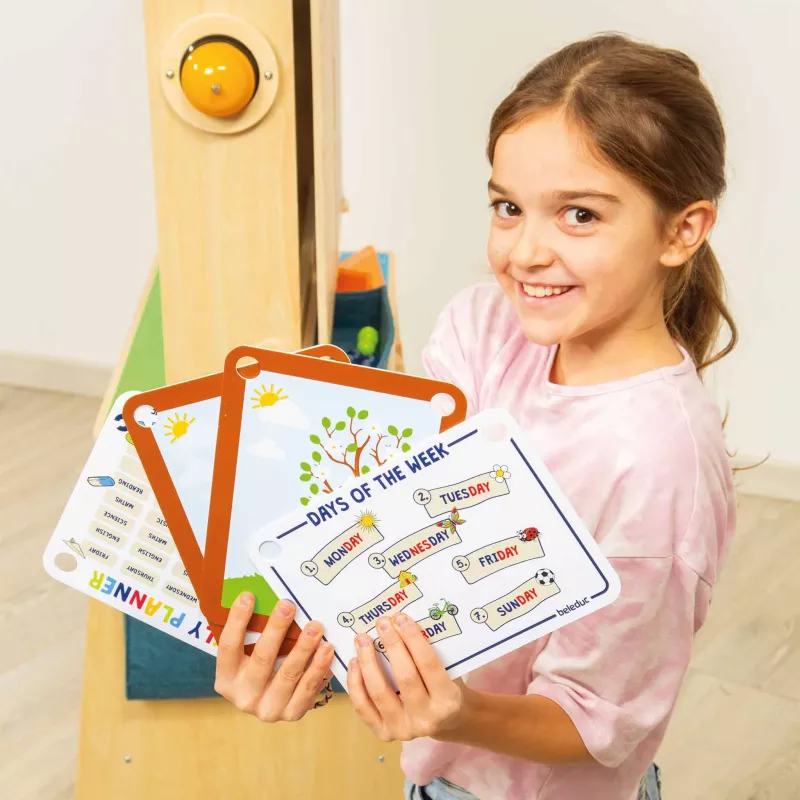 Lernkarte, Days of the Week, Wochentage, Bildungsboard, Kindereducation
