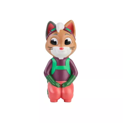 Tierfigur, Kleidung, Brillengestell, Farbenfrohe Figur, Spielzeugfigur