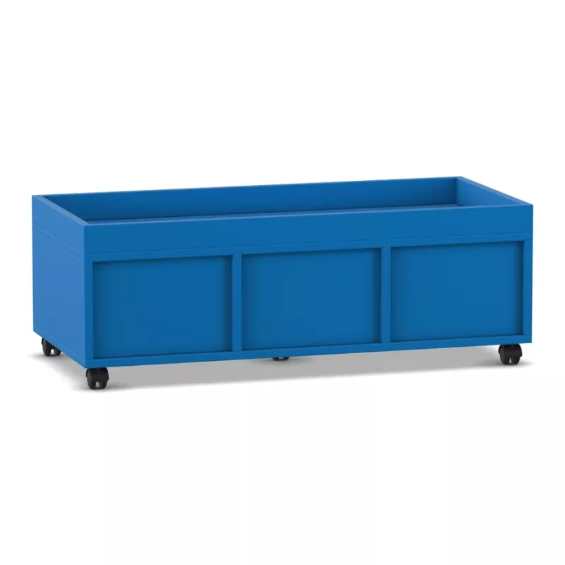 container, Blumenkübel, blau, Aufbewahrung, Rollen