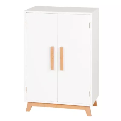 Kabinett, Schrank, Holzgriffe, Weiß, Korpus