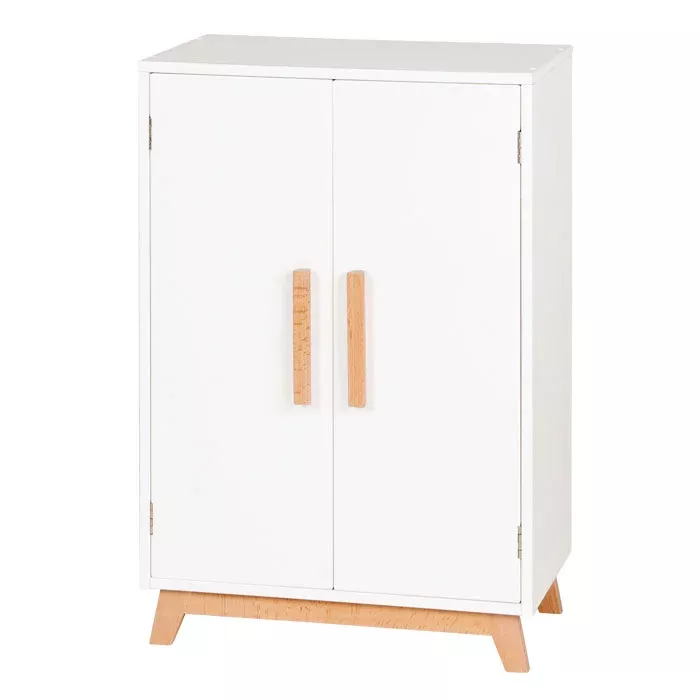 Kabinett, Schrank, Holzgriffe, Weiß, Korpus