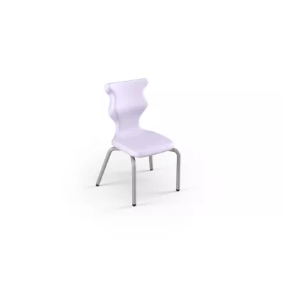 Stuhl, helll-lila, Plastikstuhl, Vierbeinstuhl, ergonomische Rückenlehne