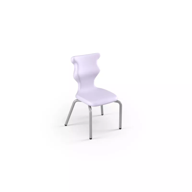 Stuhl, helll-lila, Plastikstuhl, Vierbeinstuhl, ergonomische Rückenlehne