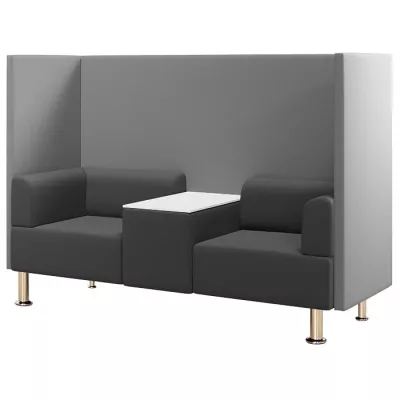 Sofagarnitur, Zweisitzer, Wohnzimmermöbel, Sofakissen, Beistelltisch