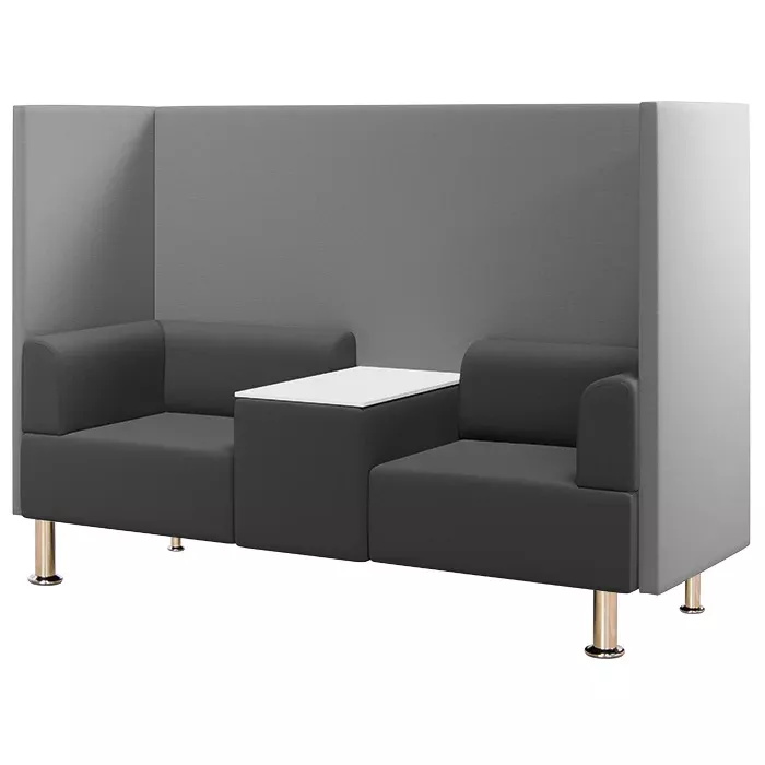 Sofagarnitur, Zweisitzer, Wohnzimmermöbel, Sofakissen, Beistelltisch