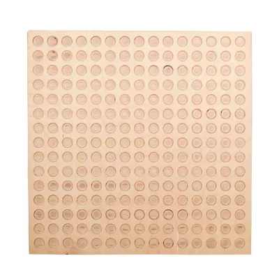 Holzplatte, Nietenreihe, Holzboard, Rillenmuster, Punktmuster