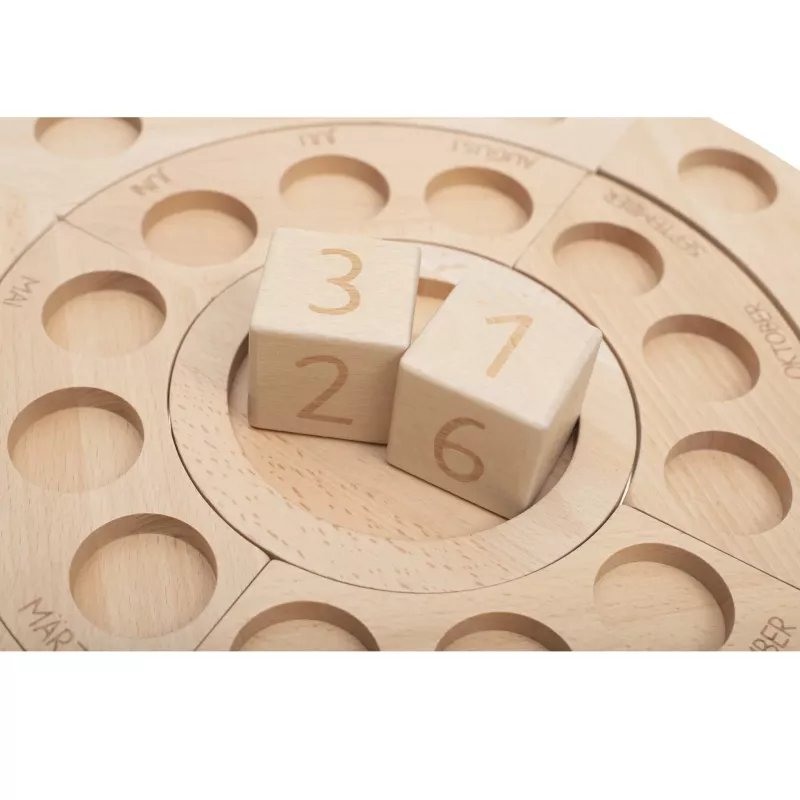 Holzspielzeug, Würfel, Holzwürfel, Jahreszeiten-Spiel, Ton?