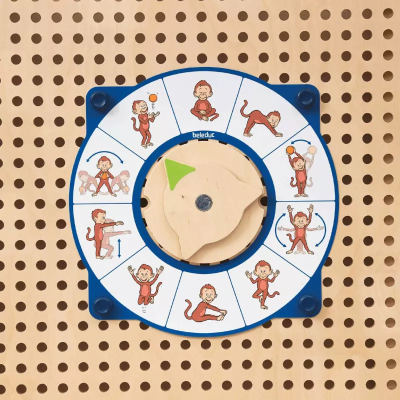 spinner, Brett, Spielzeug, Affe, Kreis
