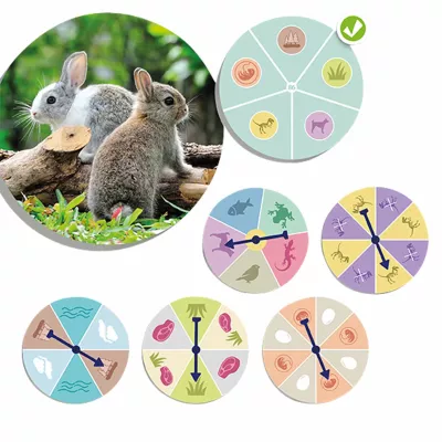Kaninchen, Wildkaninchen, Hoppelnde Tiere, Holzstamm, Wiese
