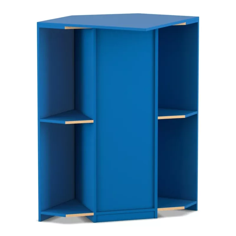 Regal, Schrank, Offenes Regal, Blau, Holzregal