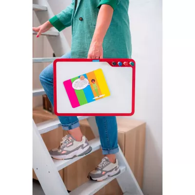Tragbares Whiteboard, Kunstboard, Kinderboard, Markerhalter, Farbiges Whiteboard