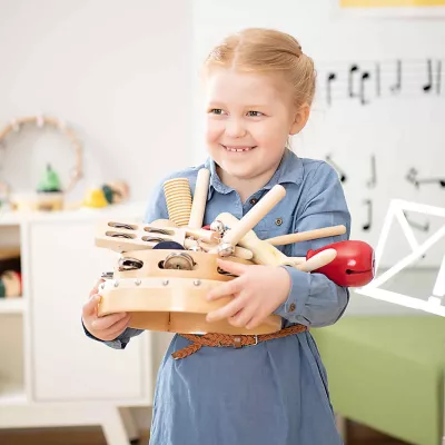 Spielzeug, Kinder Spielzeug, Holzspielzeug, Kochwerkzeug-Set, Musikinstrumenten-Requisiten