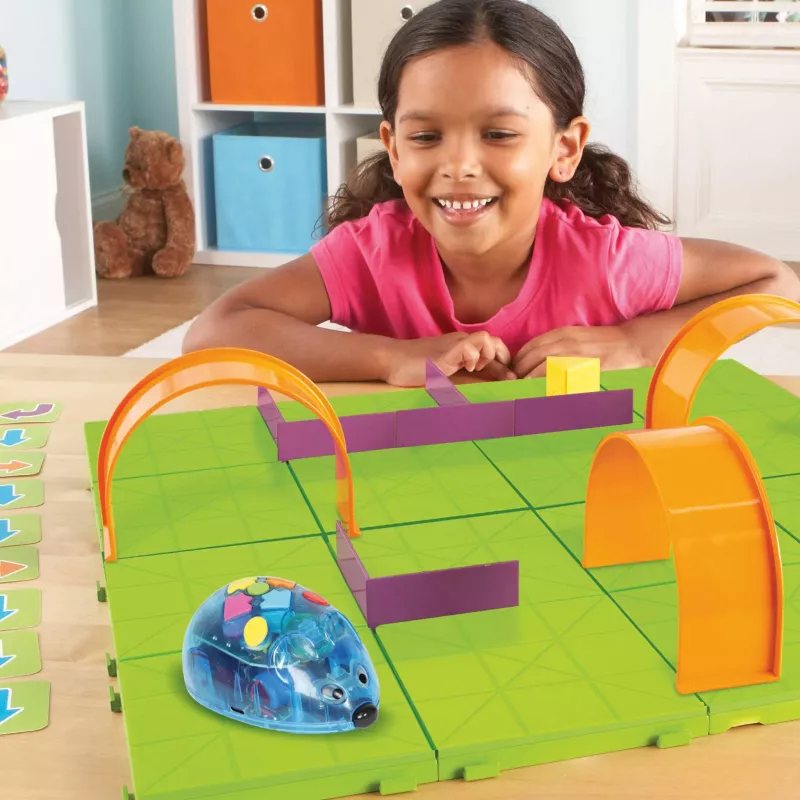 Spielzeug, Lernspiel, Puzzleset, Mausroboter, Baukufe