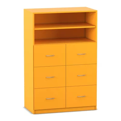 Mittelhohe Schrankkombination, 1 verstellbarer Fachboden
