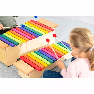 Schlagzeug, Xylophon, Kinderinstrument, bunte Töne, Lernspielzeug