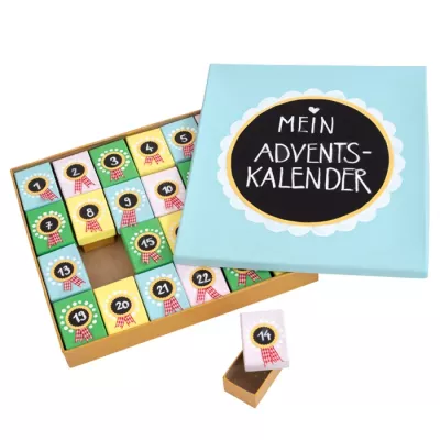 adventskalender, kleines geschenk, boxen-set, lustige würfel, bunte blokke