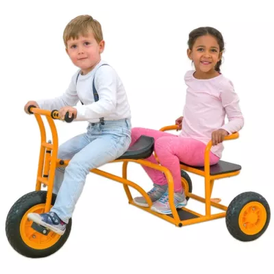 Dreirad, Kinderfahrrad, Kinderfahrzeug, Gabelrad, Gelb