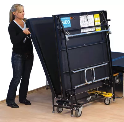 Faltbarer Tisch, Catering-Wahr, Mobiler Wagen, Metallrahmen, Räder