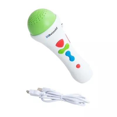 Mikrofon, Spielzeugmikrofon, Kabel, USB-Ladekabel, Grüne Kopfbedeckung