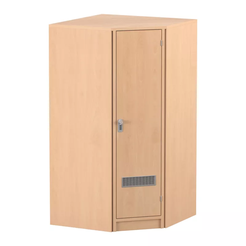 Schrank, Holzschrank, Schranktür, Schloss, Lüftungsgitter