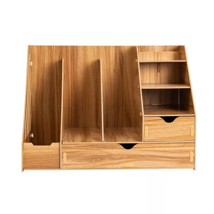 Holzschrank, Schreibtischorganizer, Aufbewahrungssystem, Schräges Regalfach, Schublade