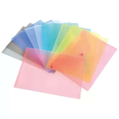 translucent envelope, bunte Umschläge, Plastikumschlag, gefärbte Kunststoffhülle, Polyesterumschlag