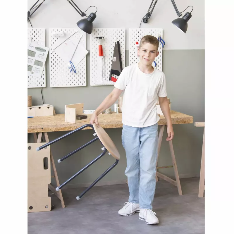 Schüler, Werkstatt, Sitzen, Stuhl, Holzarbeitsraum