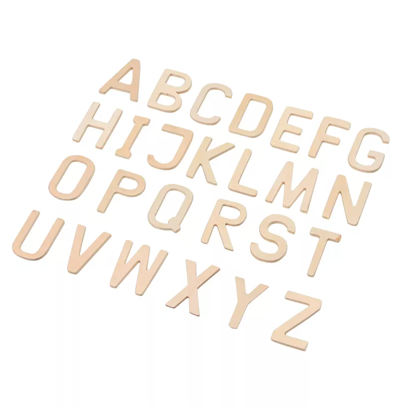 Alphabet, Buchstaben, A-Z,  Holzbuchstaben, Aufhängebuchstaben