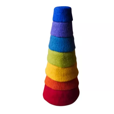 stapelbar, regenbogen, foam, bunt, ringe-stapler