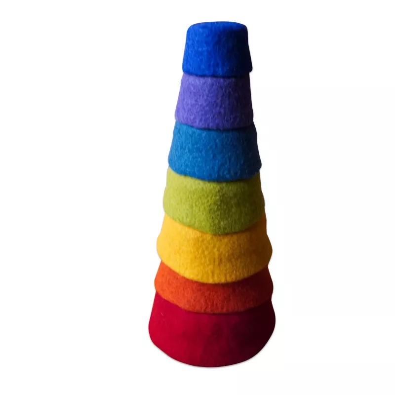 stapelbar, regenbogen, foam, bunt, ringe-stapler