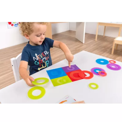 toddler, bunte ringe, pädagogisches spielzeug, puzzle/abgleichsspiel, punkte Muster