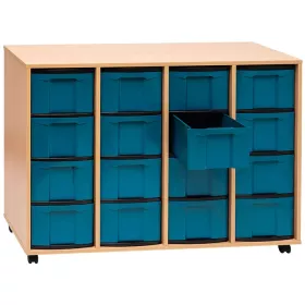 Flexeo® Regale mit 16 hohen treeNside Boxen