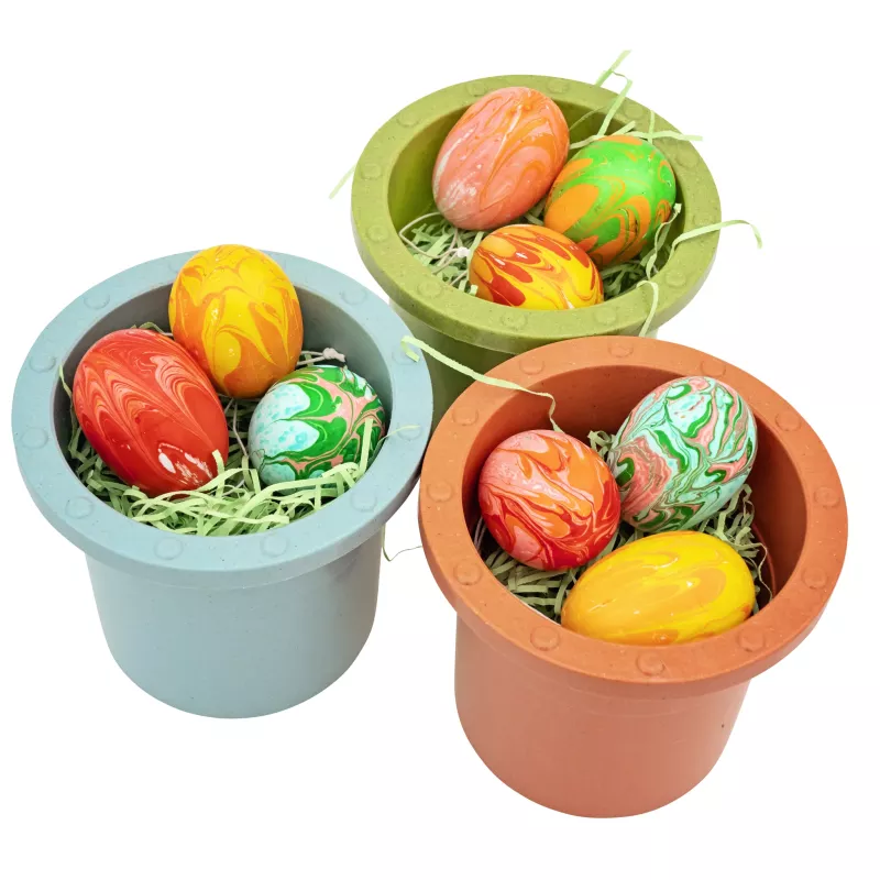 Eier, Ostereier, Marbleierte Eier, Kunststoffeier, Dekorationseier