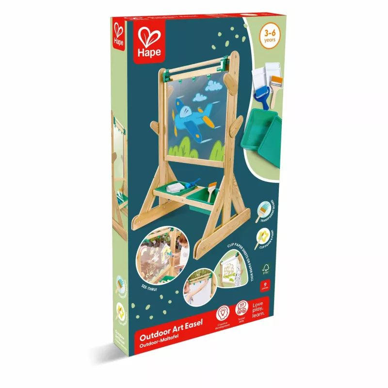 Holzrahmen, Kreideboard, Mal-Set, Outdoor-Spiel, Kinderwerkbank