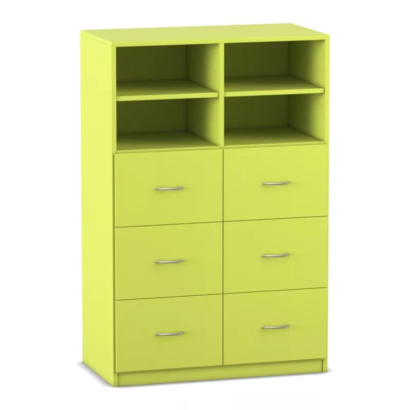 Schrank, Schubkasten, Regalaufsatz, Korpus, Grün