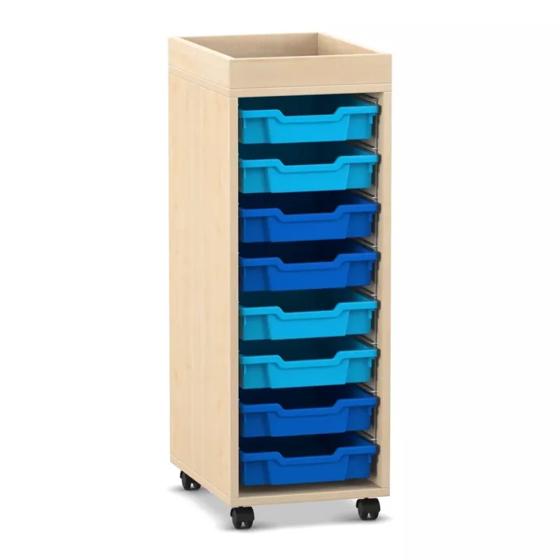 Schubladenkasten, Rollwagen, Holzkorpus, Organizer, Lagerboxen