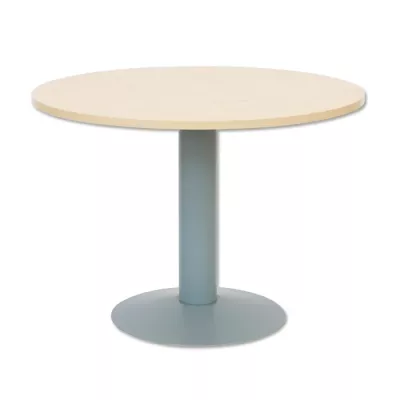 runder tisch, Beistelltisch, Holzplatte, Metallstange, runder Tisch