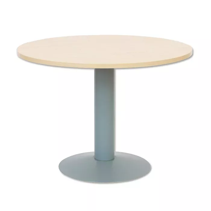 runder tisch, Beistelltisch, Holzplatte, Metallstange, runder Tisch