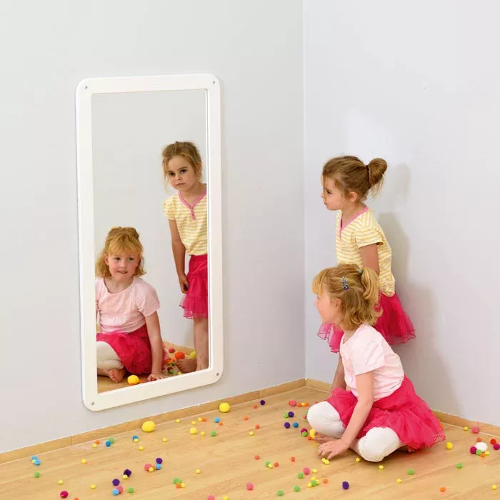 Kinder, Spielzeug, Bälle, Spiegel, Mädchen