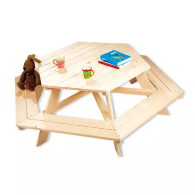 Holz-Picknicktisch, Klapp-Picknicktisch, Holztiisch, Holzplanke, Spielzeugtisch