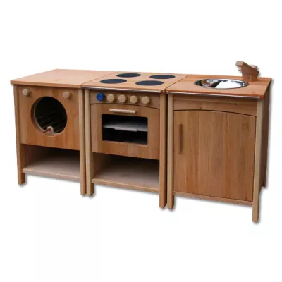 Kinderküche, Holz, Küche, Spielzeug, Herd