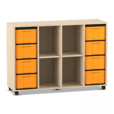 Kartonabler, Werkbank, Rollenset, Schubladen, Kastenwagen