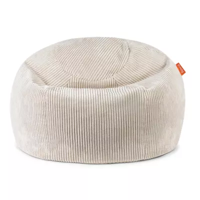 Sessel, Korduroy, Beige, Rund, weiches Sitzkissen